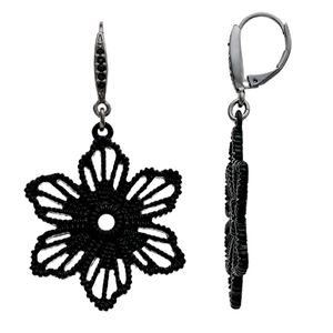 Simply Vera Vera Wang Flower Pendant Drop Earrings